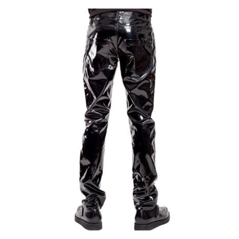 Men SHINY Pant Five Pocket Pant SHINY VINYL Punk EMO PVC Pants Rocker Men Gothic Pant